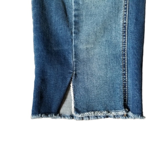 Plus Size Women's Addition Elle Love And Legend Two-Tone Crop Jeans - Picture 7 of 9